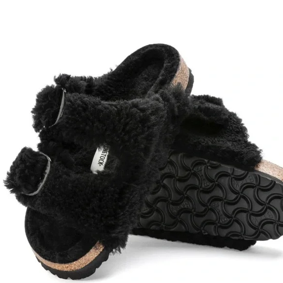 Birkenstock Arizona Big Buckle Shearling Size8 NWT